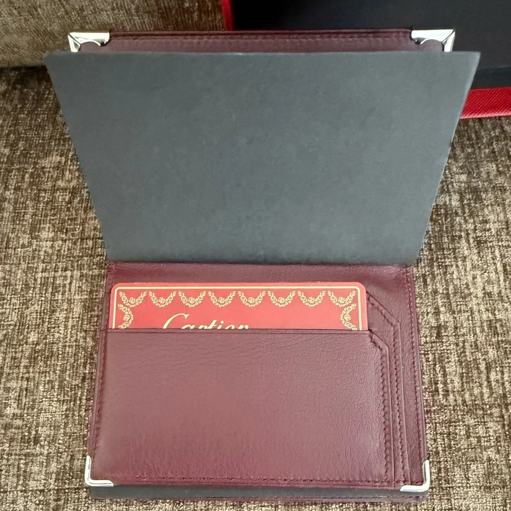 Authentic Cartier Bordeaux Leather Wallet | NEW WITH BOX 💳